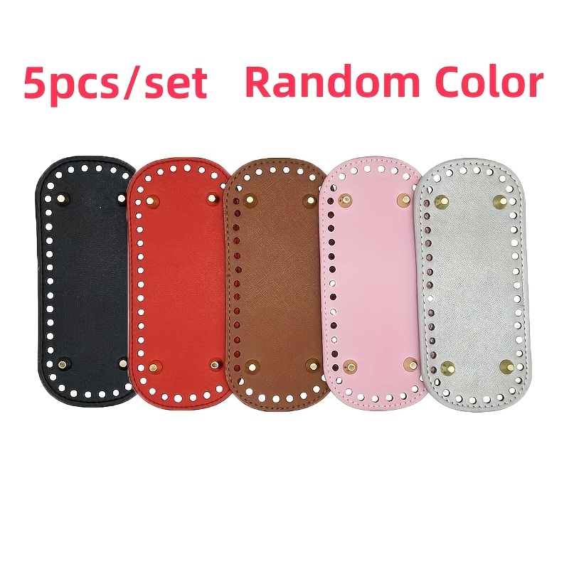 TEMU 5 pezzi di supporti per di borse in con per uncinetto, supporti ovali in colori casuali, 7.1X3.14 pollici (18 X 8 cm) per di borse a tracolla,