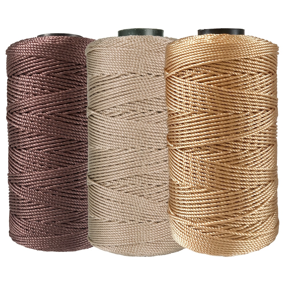 E-shop 3-teiliges Set aus farbigem Garn, geeignet für Häkeldekorationen, Bastelarbeiten, Kissen, Handtaschen mehr