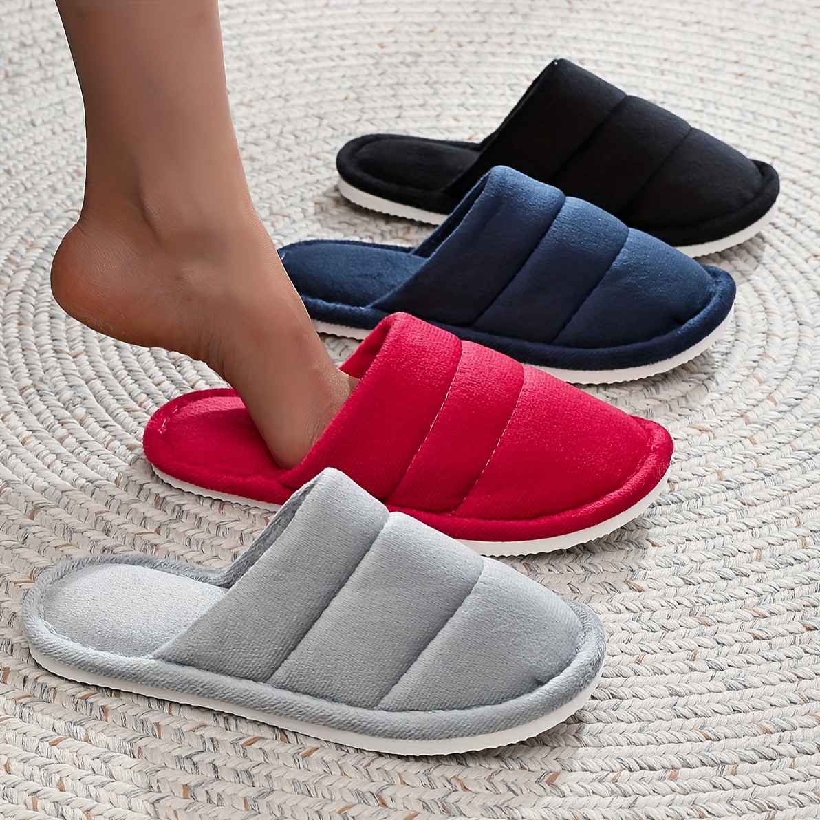 

For Slippers For Couples - Non-slip Sole, Warm Indoor Home Shoes For Men And Women, All