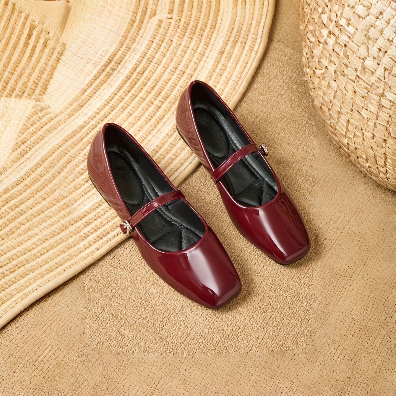 red shoes sold on Temu United States