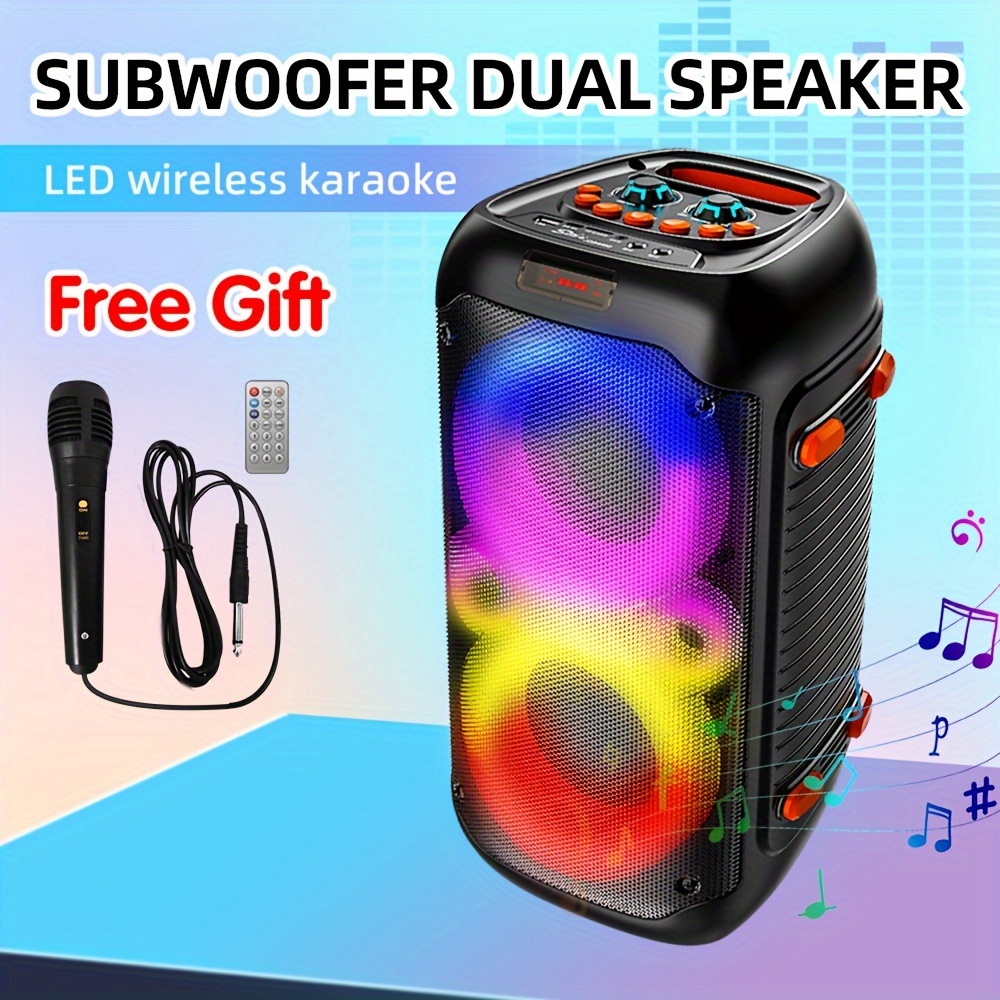 Wireless karaoke speaker with microphone