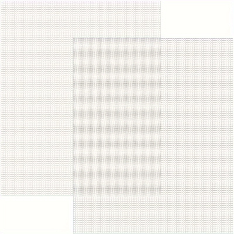 

2-pack Plastic Mesh Canvas For Embroidery, Acrylic , Knitting Crochet Projects, And Aquarium Divider - White, 10.5x13.5 Inches