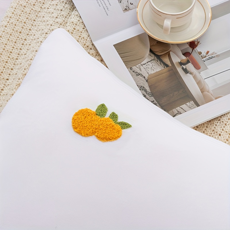 2pcs towel pillowcase 50 70 size   flower types       polyester fiber spandex fabric soft and comfortable a pair of pillowcases without core details 8