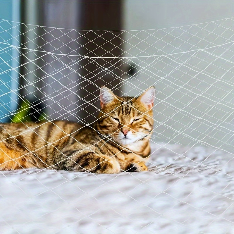 Filet De Protection Transparent Pour Balcon Chat – 5x10m, Nylon Résistant, Installation Sans Perçage