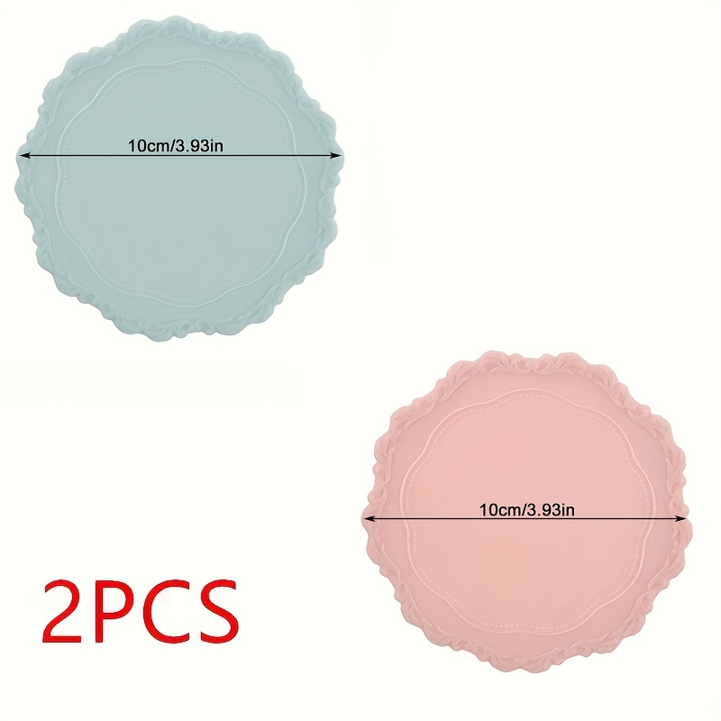 2pcs Silicone Heat Resistant Insulated Pad For Wax Seal, Silicone Pad Fire Paint Stamp Deformation Pad