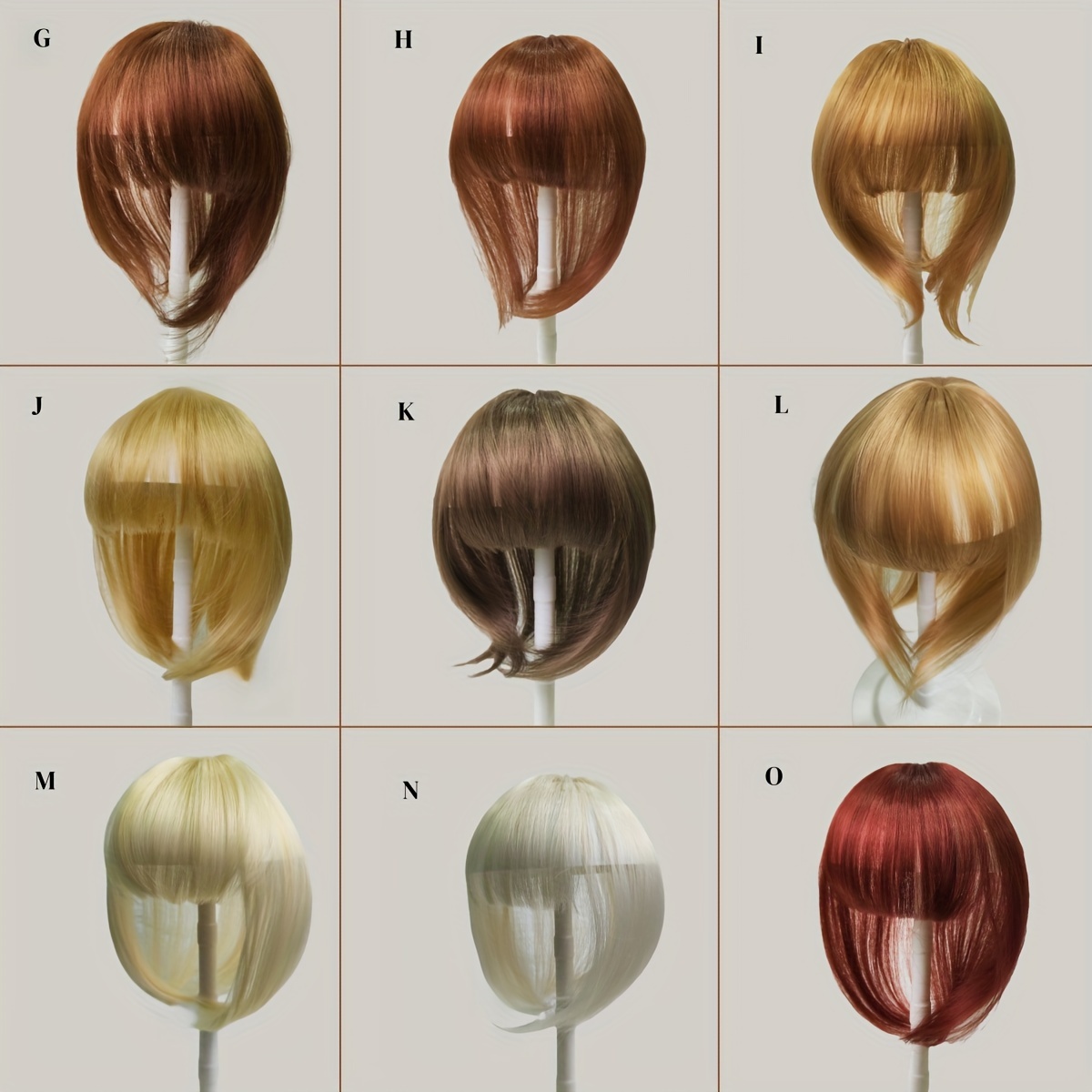   straight synthetic hair clip in bangs toppers   suitable for all hair types natural looking hair extensions for women 15 different colors 30g details 2