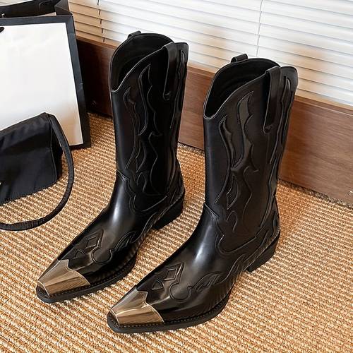 mens vintage western short boots mens vintage metal toe rider boots