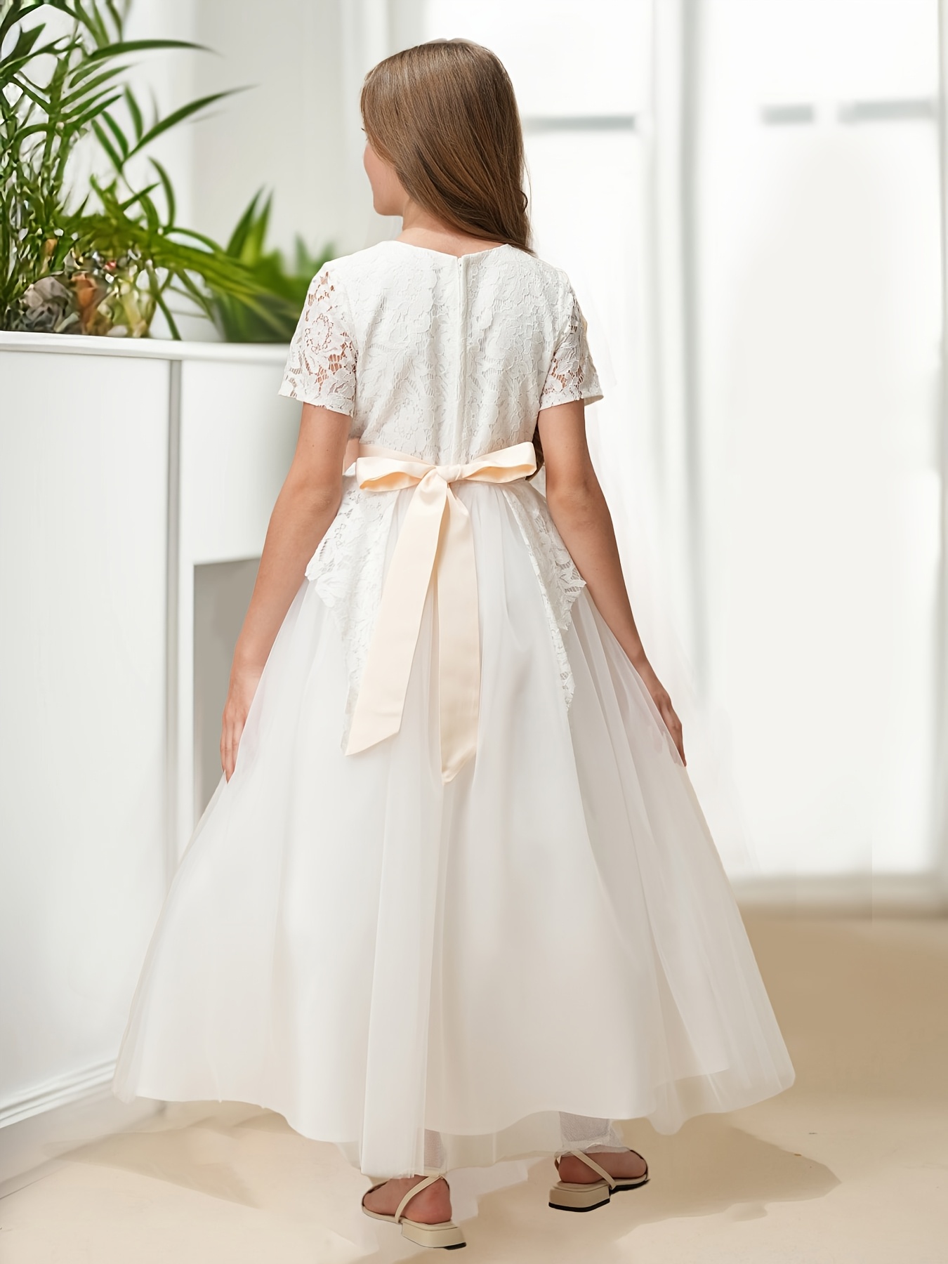 green emerald velvet dress A-Line Tea Length Organza Satin Little White Dress COCOMELODY 100015, 25 Days / Ivory / US22-UK24-EUR52