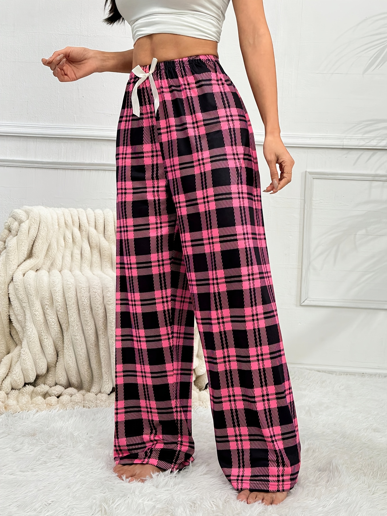 Pajama Pants Pijama Mujer Pantalon Cuadros Pantalones Dormir