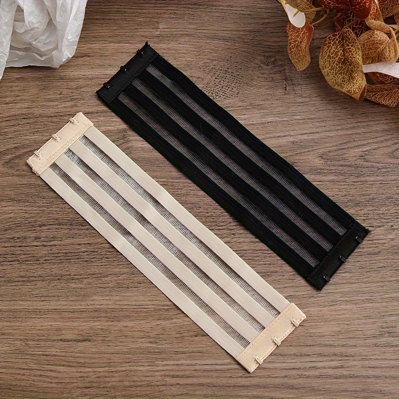 Adjustable Bra Strap Extender with Comfortable Back Hook - Extends Standard Straps by 5.08 cm, Soft Fabric & Durable Metal Clasps for Women's Underwear & Lingerie Accessories, Comfort Enhancement, Flexible Undergarment, Strong Clasps