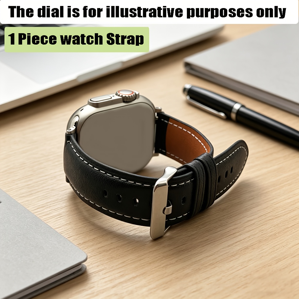 TEMU 1pc Fashion Watch Band Smartwatch Accessories For Watch Ultra 2/ 11 10 6 5 4 Se 3 2 1 Quick Release Watch Strap Brown/black Watch Strap For