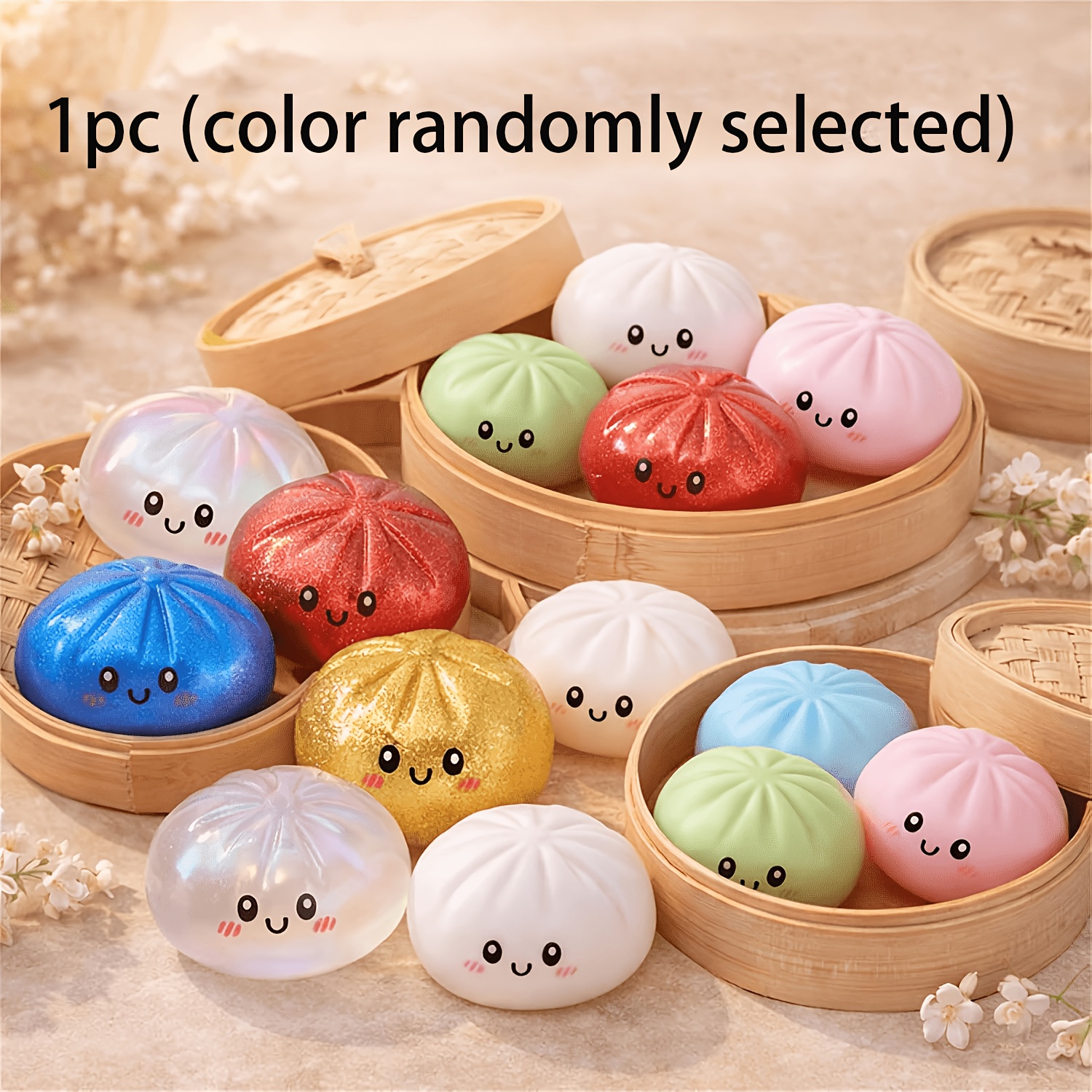 1pc dumpling   2026 new bun squeeze relax ball with hand relaxation   halloween thanksgiving or christmas gifts item party favor childrens party decorations color    