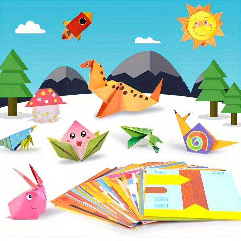 

Colorful Origami Toys, Creative Diy Paper Cutting Handicrafts