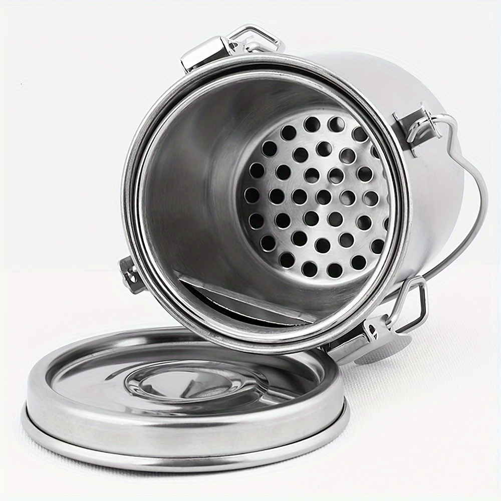 Portable Stainless Steel Paint Brush Washer With Airtight Lid And Filter Screen - Leak Proof, Easy To Clean Brush Cleaner For Artists - Of Professionals
