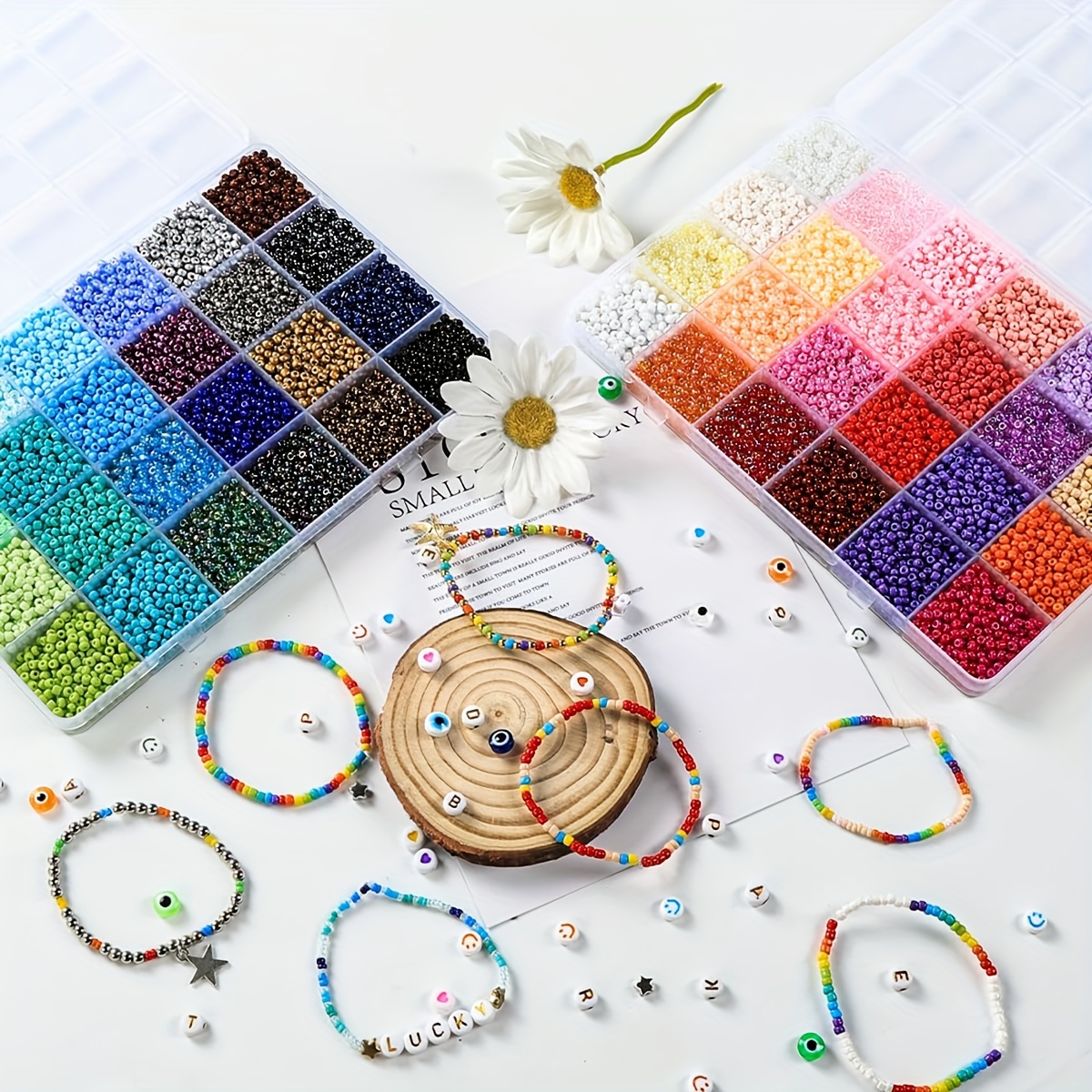 Bracelet Making Kit Small Beads Glass Seed Beads Bracelet Making
