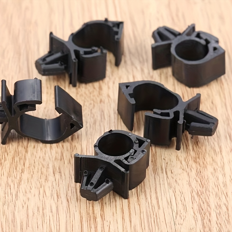 Image of 5pcs Car Wiring Harness Fastener Route Fixed Clip Corrugated Pipe Tie Wrap Cable Clamp Oil Pipe Beam Line Hose Bracket Hole 11mm