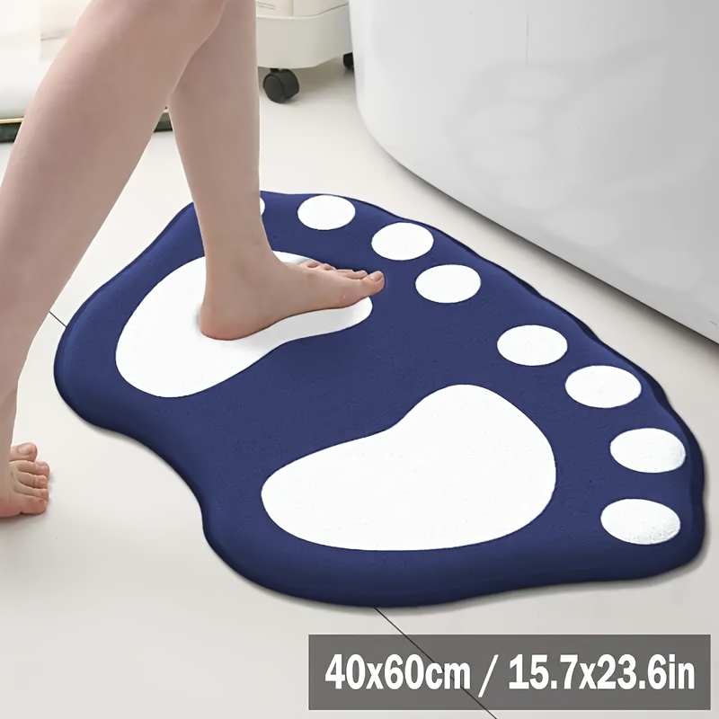 TEMU Tapete antideslizante de franela con de hojas en relieve, tapete de franela de estilo para baño, alfombra para lavabo, tapete de piso para ,
