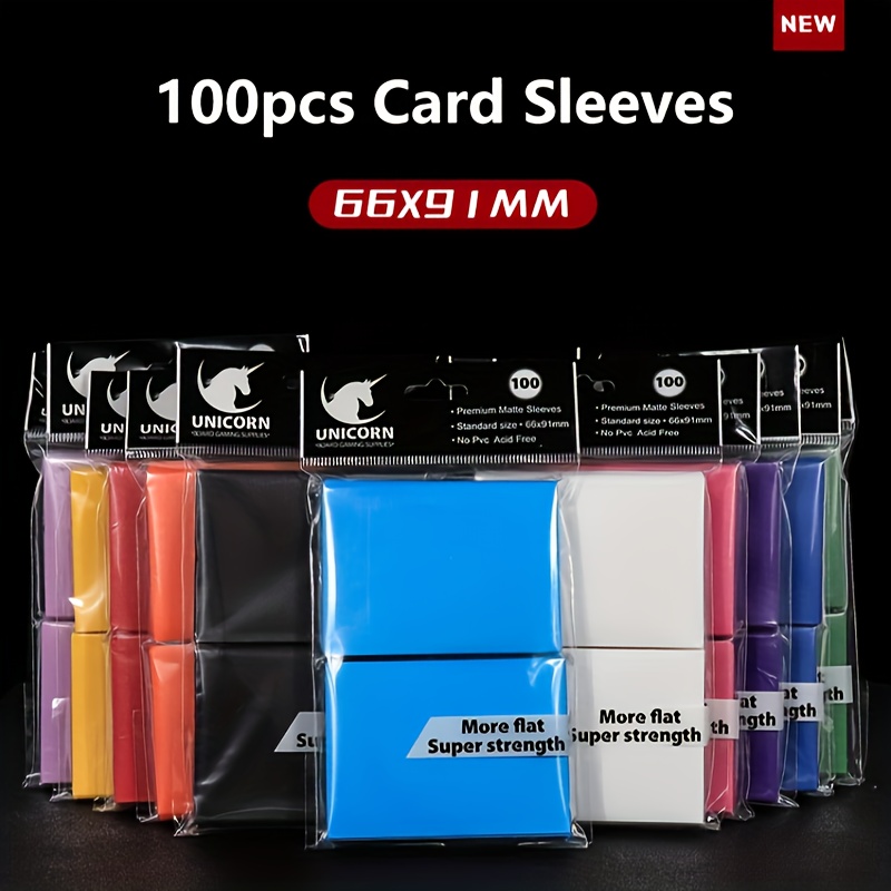 colored card sleeves Kitoyz 1200Pcs Matte Card Sleeves for Trading Cards