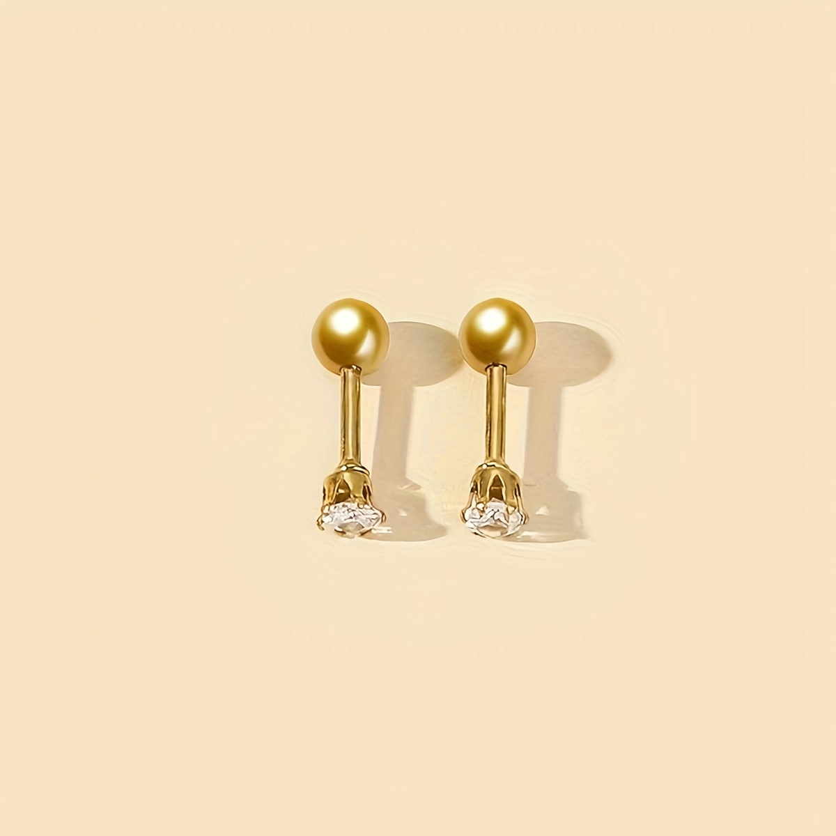 Fashionable Zirconia Hypoallergenic Small Stud Earrings