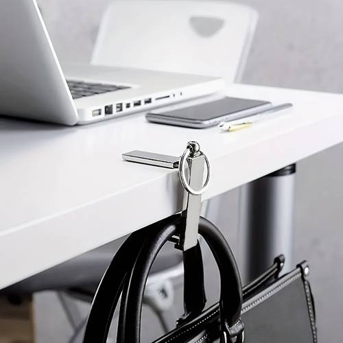 1pc multifunctional metal in 1 folding wallet hook and phone holder keychain used for handbags phone holders storage items