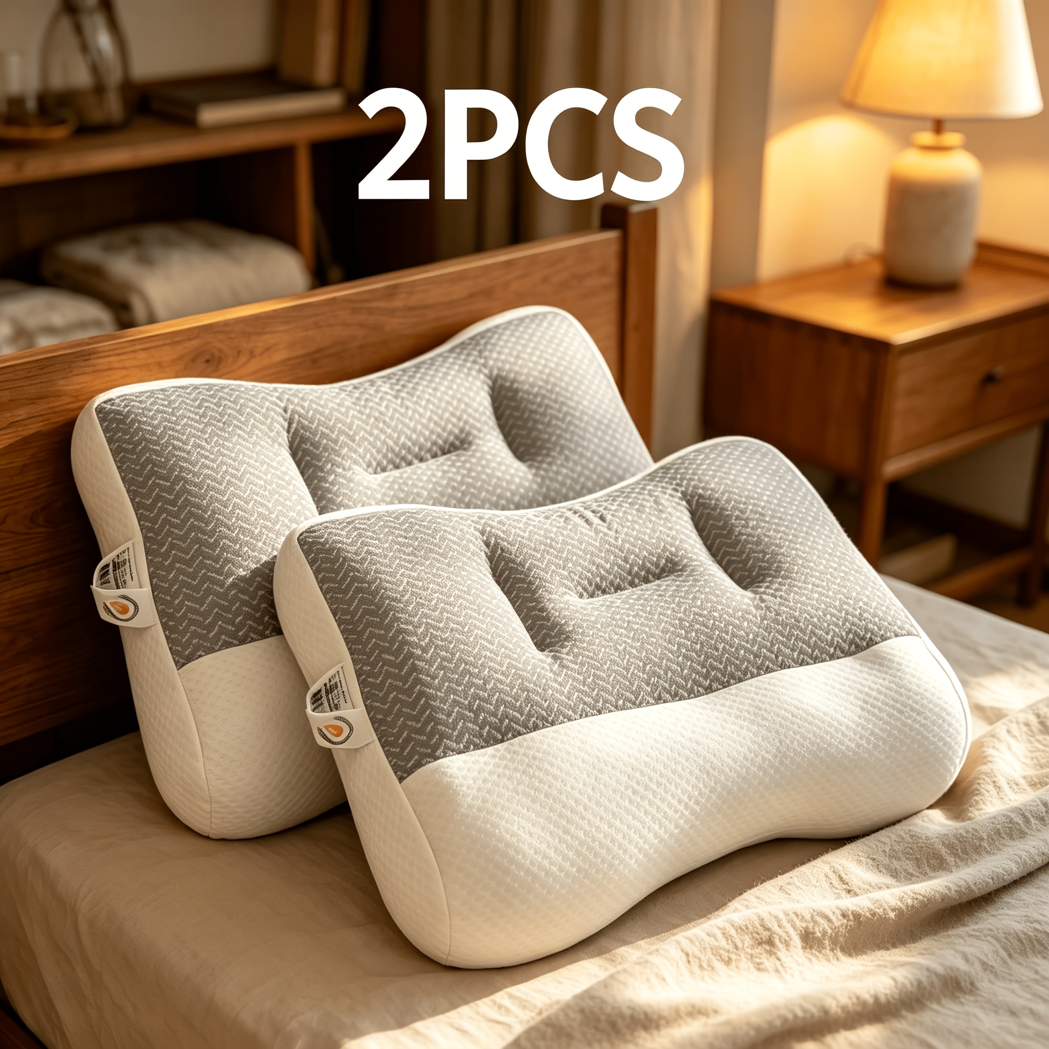 2/1pc Neck Pillow, High Quality Pillow Core, Ergonomic Neck Pillow, Standard Sofa Neck And Shoulder Massage Pillow, Side Pillow, Back Pillow, Belly Pillow - Multi- Pillows