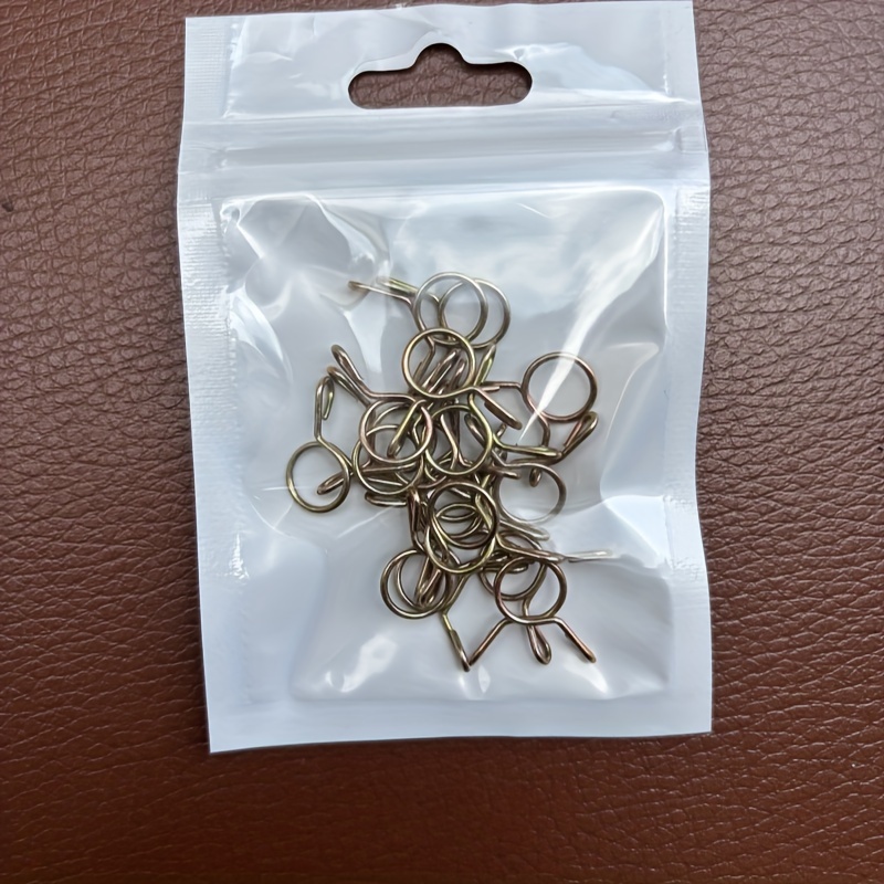 20pcs Heavy-duty Metal Hose Clamps Motorcycle & Atv Fuel Lines/8mm/10mm
