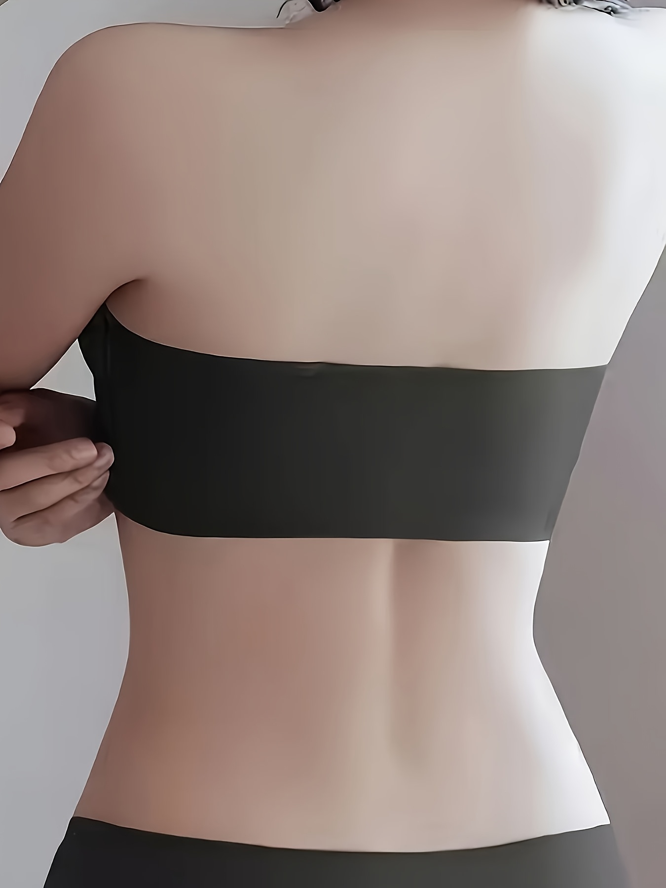 Women's Strapless Bandeau Bra with Anti-Slip Design, Invisible Lift & Front Buckle Closure, Nude Color, Low Support, Smooth Finish, Perfect for Casual Attire, Supportive Undergarment | Front Closure Top | Nylon Strapless Bra