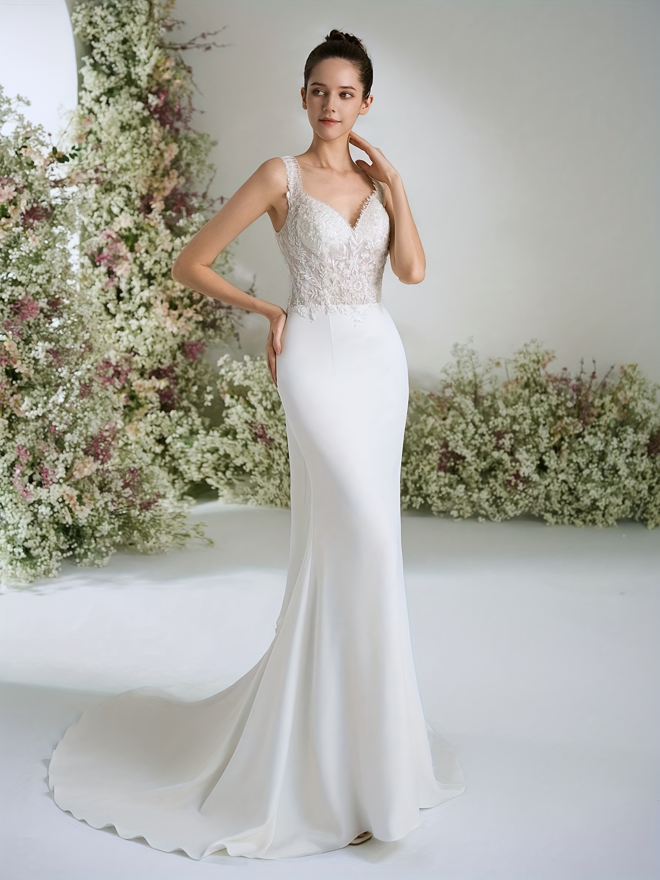 boho off white maxi dress Anna-Kaci Renaissance Boho Lace Maxi Dress - Blue main image 0