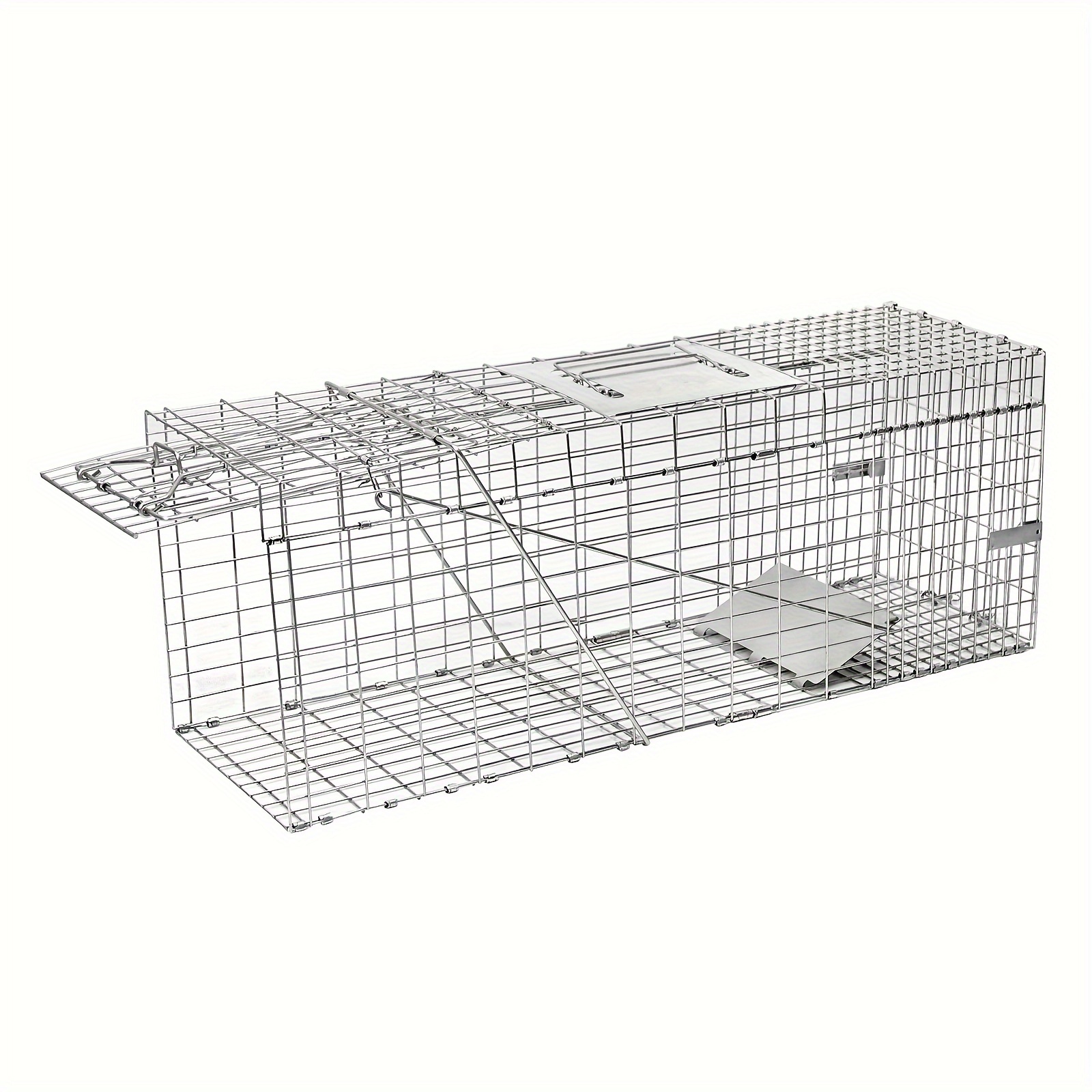 

Nature-safe, Extra-large Animal Trap - Collapsible, No-kill Cage For Rabbits, Cats, Squirrels & Raccoons - Heavy Duty, 2-door Design, 32" X 11.5" X 12.5