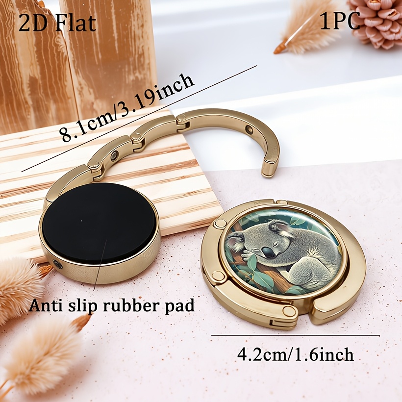 Cute Koala-Shaped Foldable Purse Hanger Hook