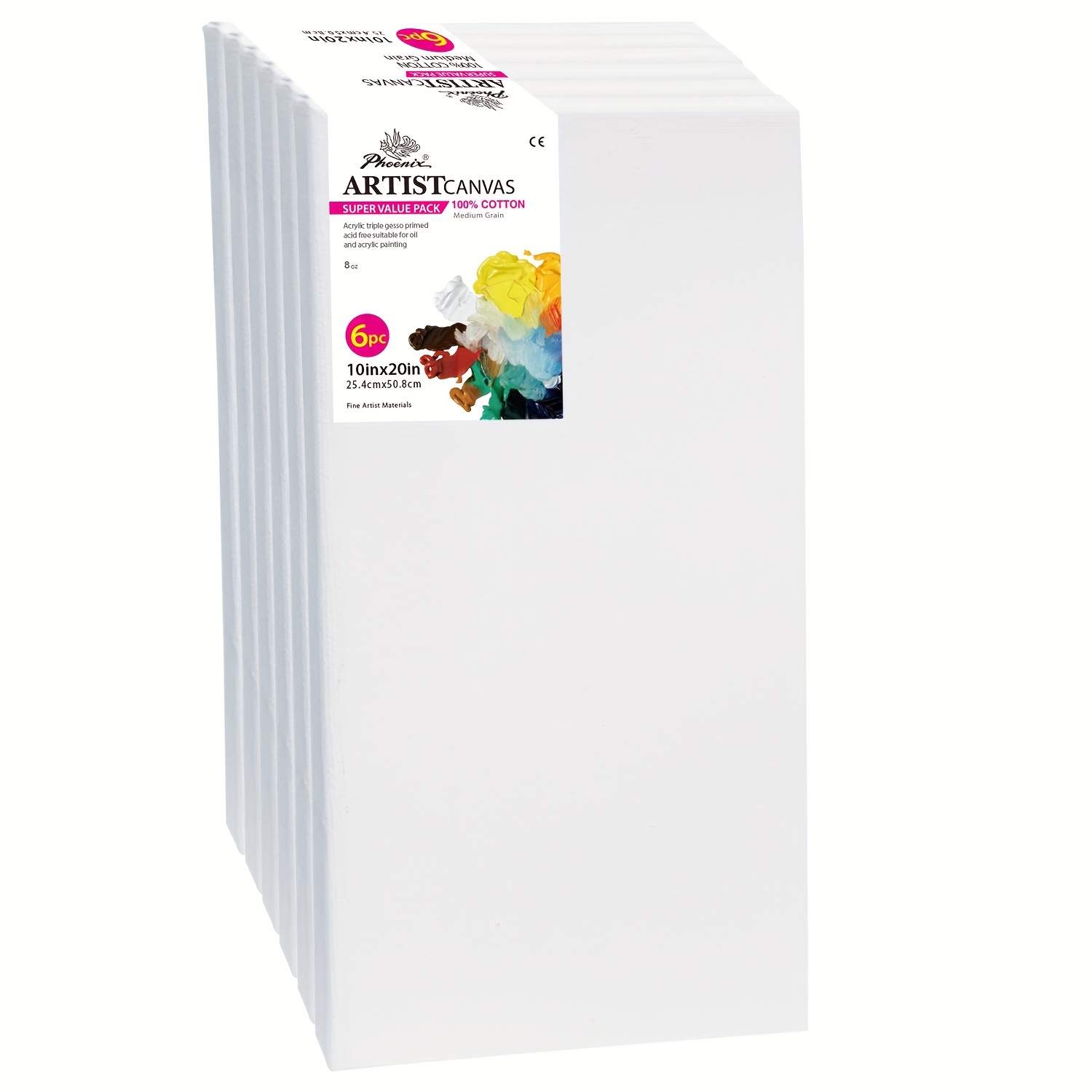   long stretched canvas for painting 10x20 inch 6   100 cotton white blank canvas rectangular framed canvas for oil acrylic pouring art