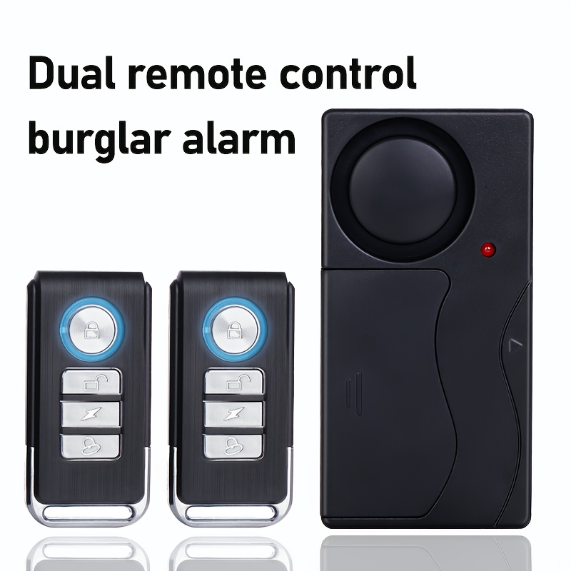 wireless vibration alarm with remote control Wsdcam IP55 Waterproof Wireless Remote Control Vibration Type Anti-Theft Alarm For Electric Bicycle Motorcycle 110db Loud Door and Window Alarm Securi
