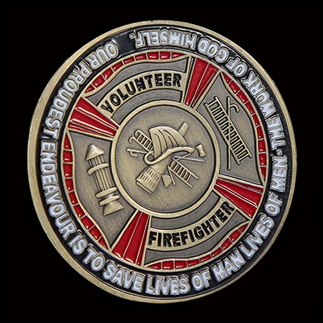 Firefighter Commemorative Coin, Volunteer Commemorative Coin ...