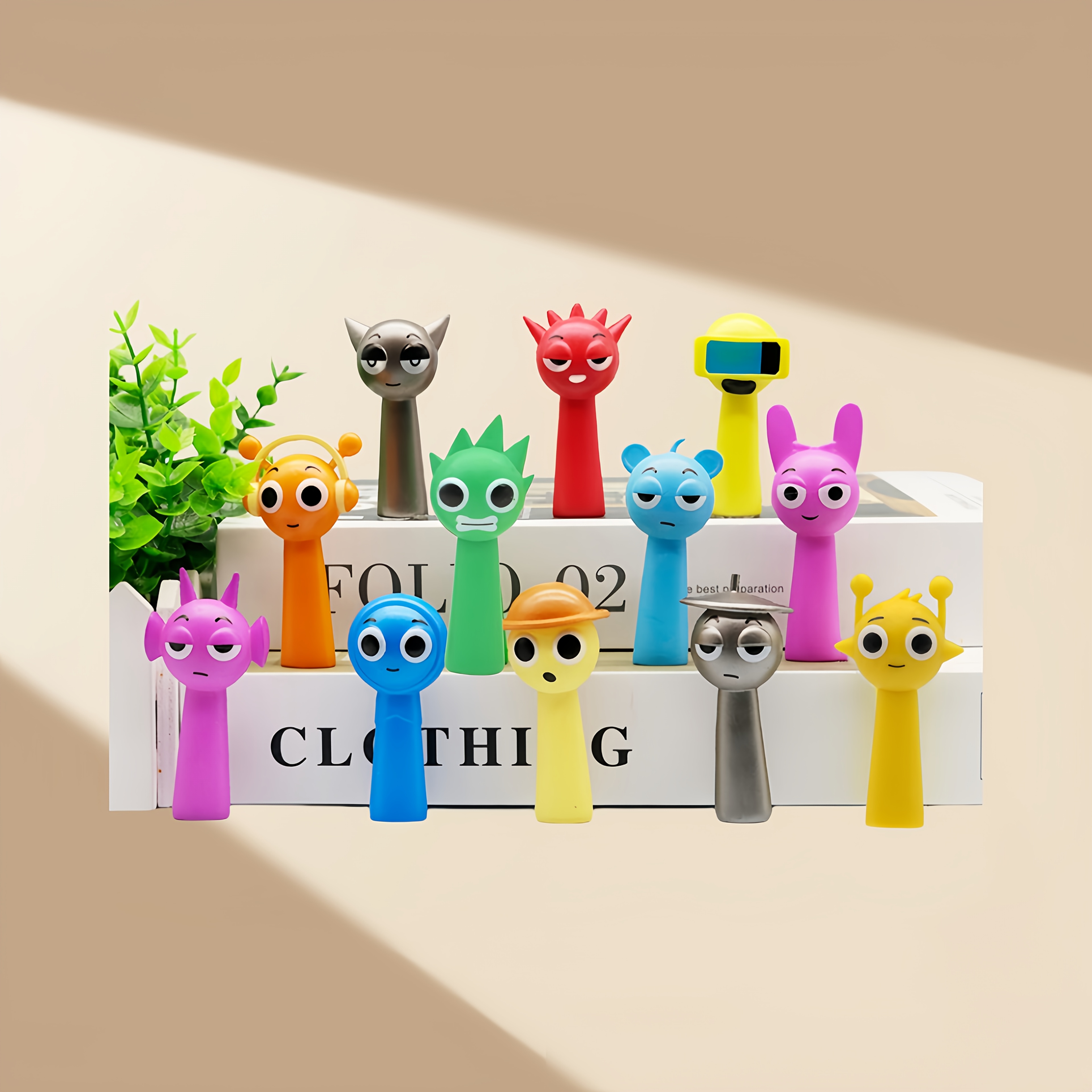 

A Set Of 6 Cute 3d Character Figurines - Adorable Pencil Holder Set, Home And Office Desk Decoration, Party And Gathering Gifts, Birthdays, And Holiday Presents.