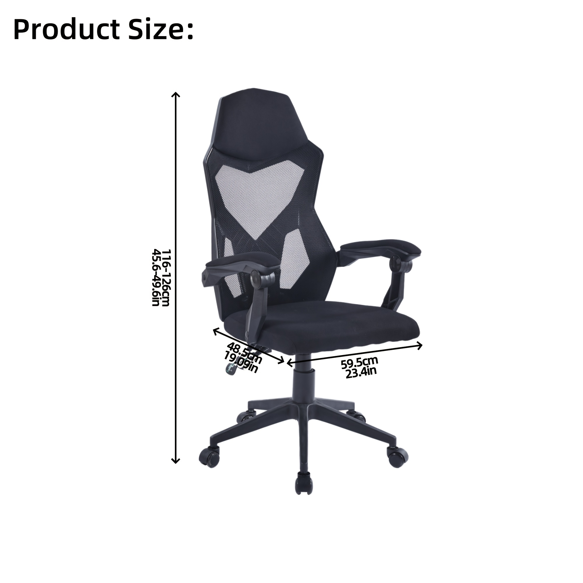 Ergonomic Gaming & Esports Chair | Manual Height, 135° Recline | Hardwood Frame, High-Density Fabric | Lightweight | Lumbar Support | For Home & Office