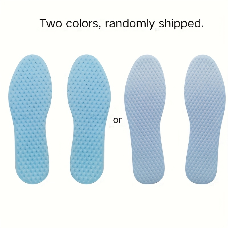 4pcs Cooling Insoles For Summer - Ice-feeling, Breathable, Sweat-absorbing, Shock-absorbing For Sports And Casual Shoes, Men's And Women's Insoles