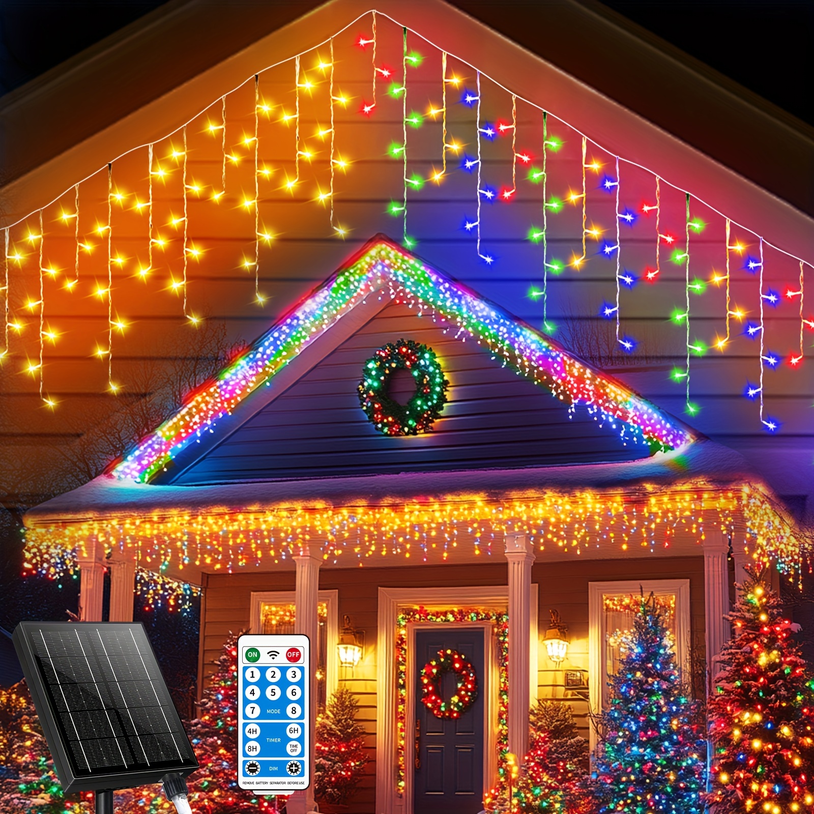 

1 Set , 72ft 800 Led Christmas , And 2in1, String For Decor