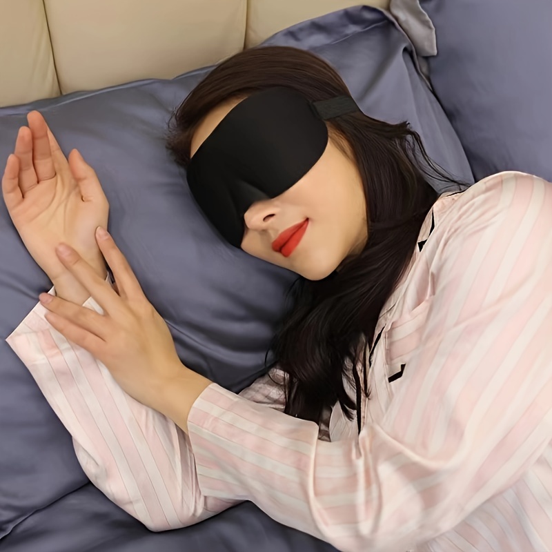 

1pc Luxurious Sleep Mask - Perfectly Adjustable For , Unisex Design Ideal For Travel, Superb Light Blocking, Soft Ensures Deep,