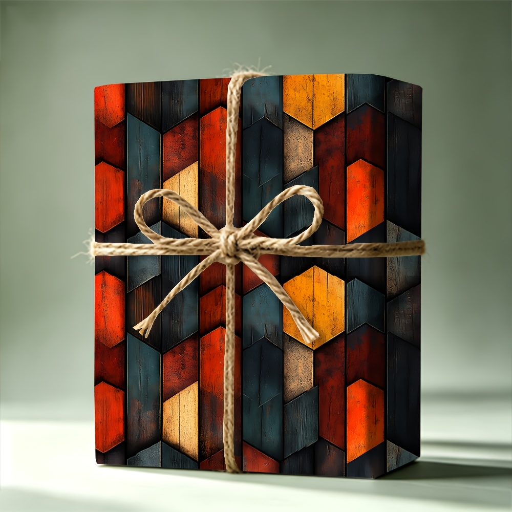 1  , papel de embrulho estampado artístico 2d 19.69×118.11in, especializado para caixas de presente de aniversário de festa/presentes de feriado/decoração de lembrancinhas de festa, embrulho romântico de flores para casais, material de decoração para pacotes de feriado, papel para confecção de