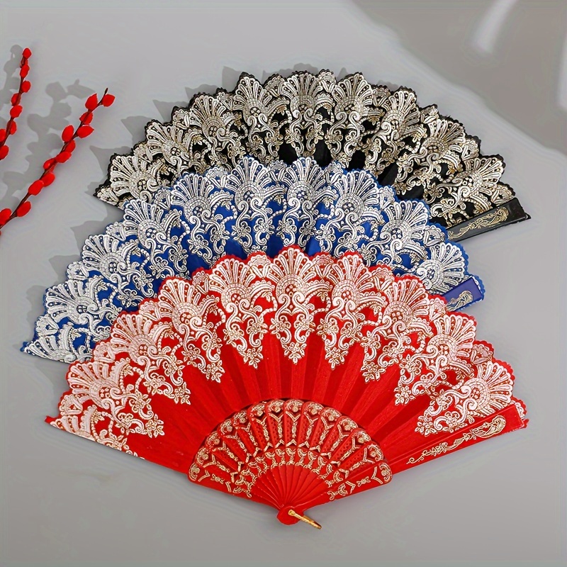 扇子 古风 刺繍工芸品 Amazon.co.jp: Ladruph 丸いシルク刺繍扇子 シルク刺繍 ファン