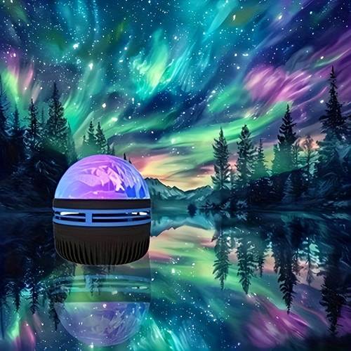 1pc northern lights projection lights usb plug remote control suitable for bedroom living room or special occasions instantly and create a unique atmosphere