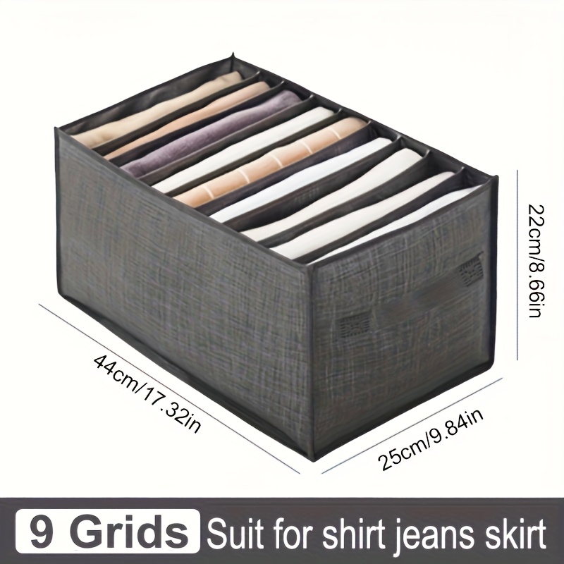 Image of T-shirt Pants Clothing Storage Box Wardrobe Drawer Organizer Clothes Cupboard Separator Bag Folding Organizer Box