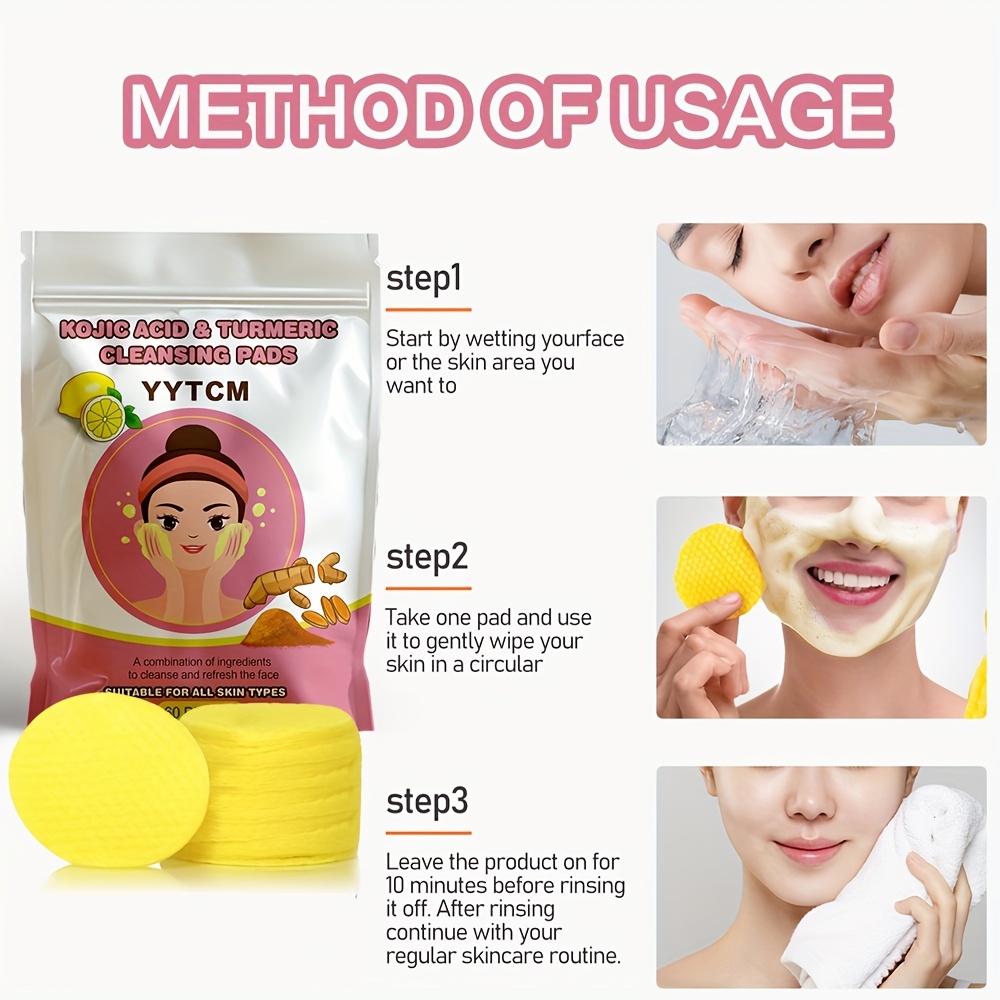 Count Kojic Acid & Turmeric Facial Cleansing Pads