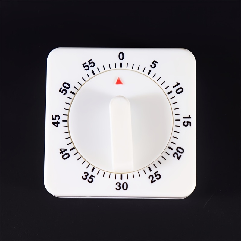   kitchen timer wind up mechanical clock for cooking baking study   plastic no batteries required details 1