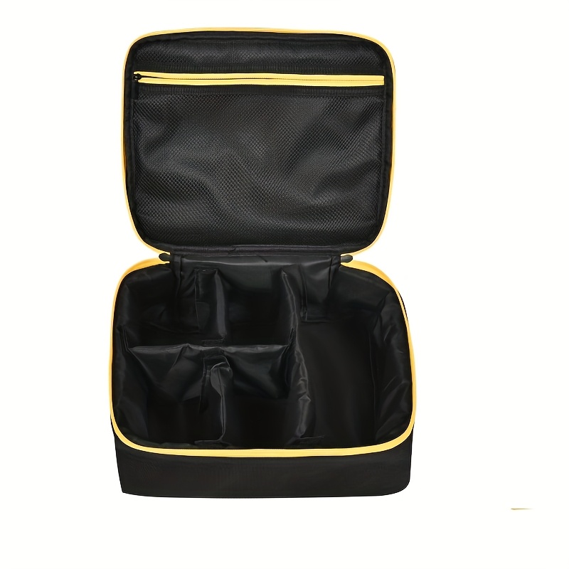 E-shop CRILANO Werkzeugtasche für DEWALT Max XR (DCW600B)/ XTR01Z Kabelloser Router - Robuster Stoff-Organizer mit Netz-Tasche, Schwarz & Gelbe ,