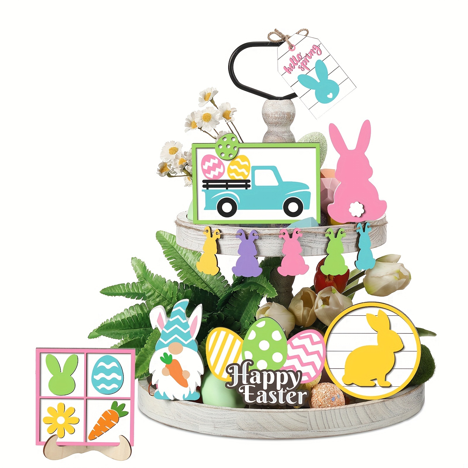 

12pcs Easter Signs Wood Decorations Not Included