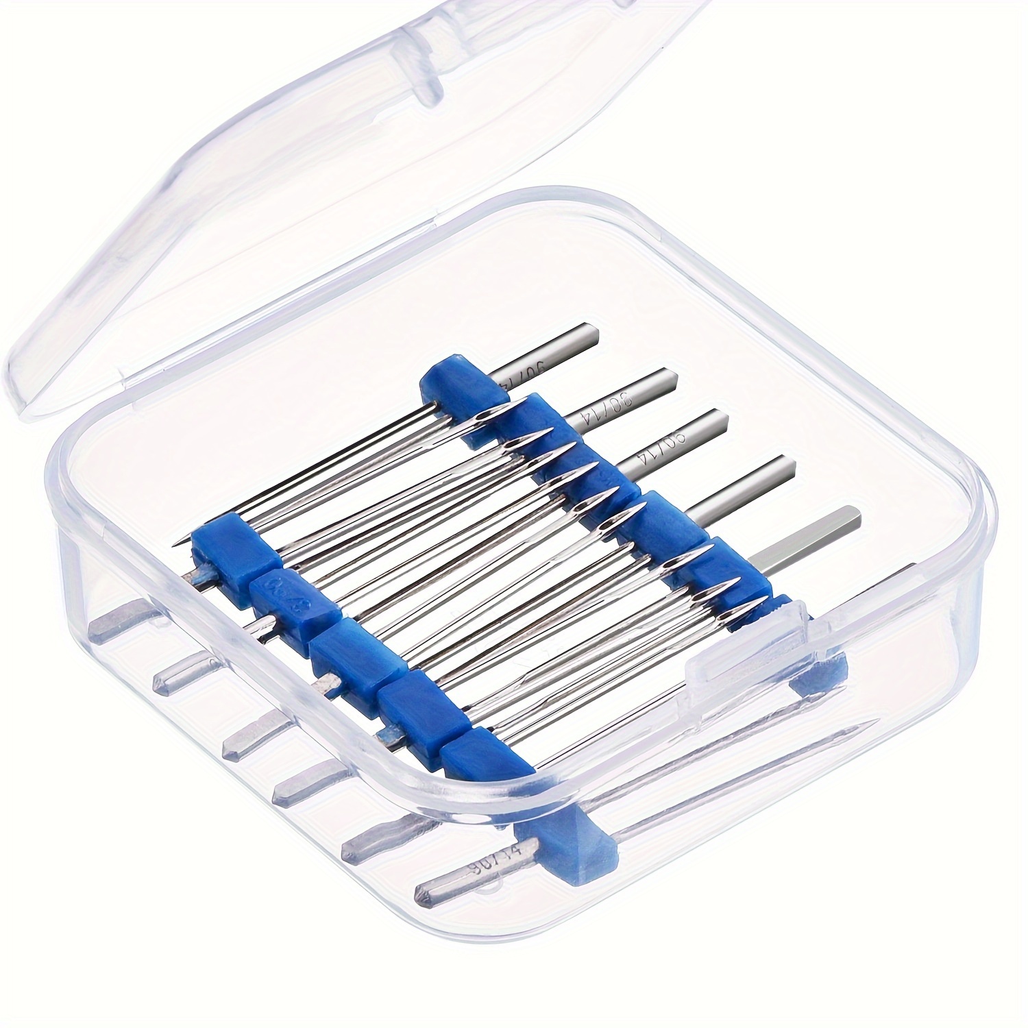 

12 Pieces Twin Needles, Needles With Plastic Box For Household Sewing Machine, 3 Sizes 2.0/90, 3.0/90, 4.0/90