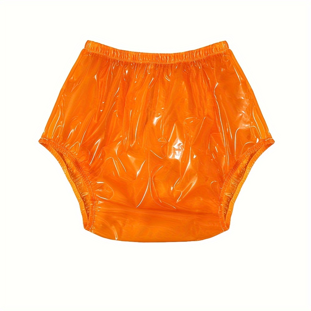 

Adult Pvc High-waisted Orange Soft Absorbency Underwear Liner