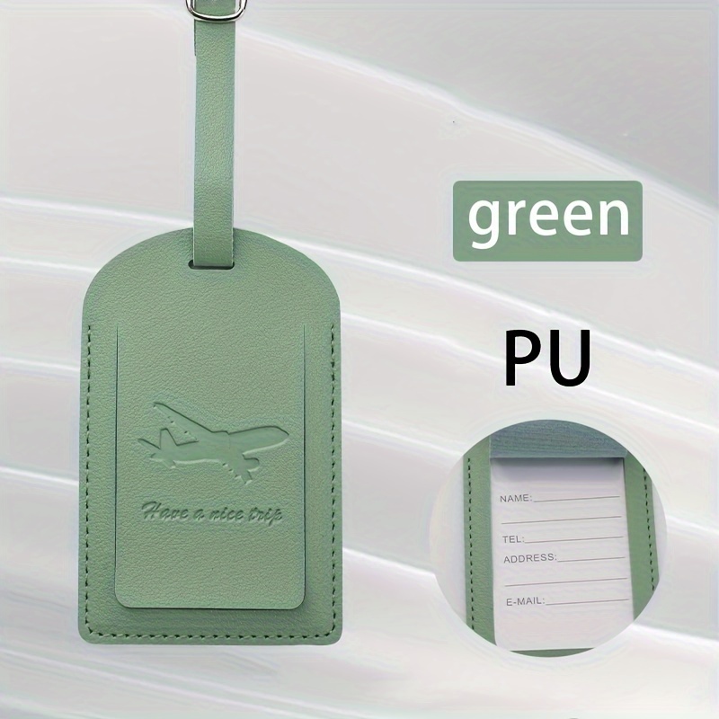Image of Luggage & Boarding Pass Tag - Airplane/train/car Ticket Id Holder, Travel-essential Accessory In // For Suitcases, Durable Travel Document