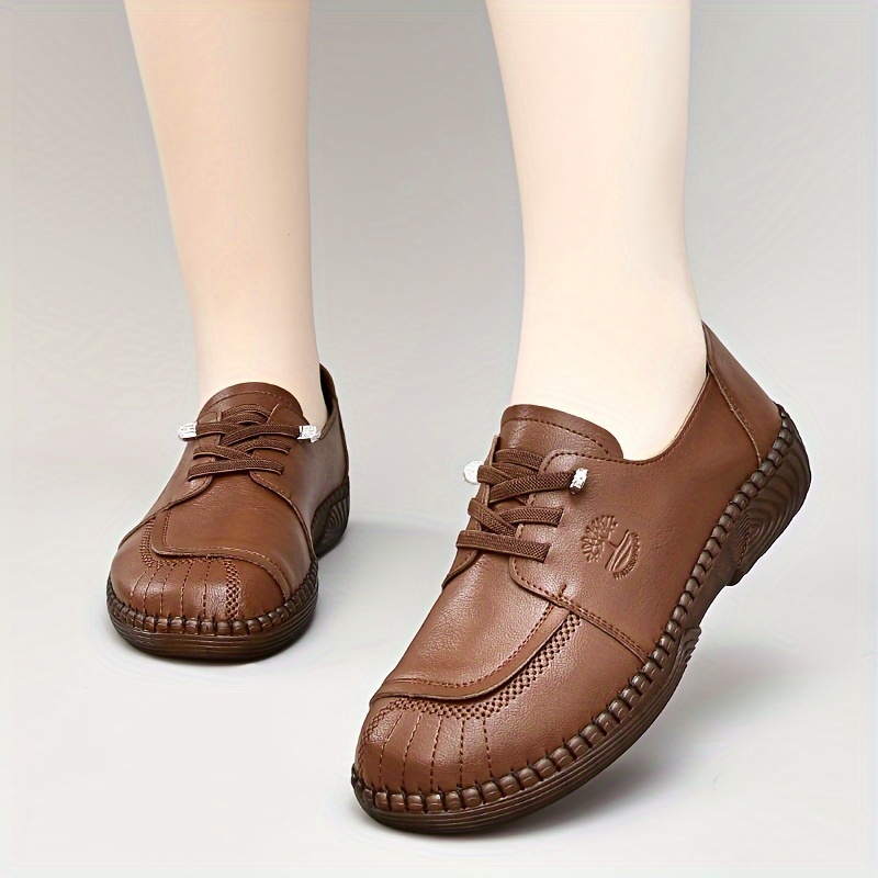 pure manual line middle aged elderly shoes women mother - Temu